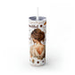 Affirmation Beauty -Skinny Tumbler with Straw, 20oz