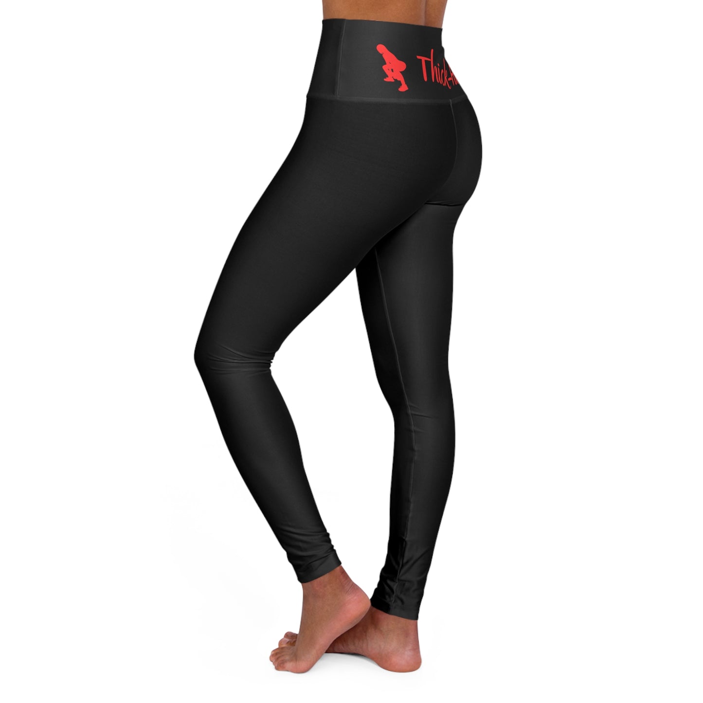 Thick-Fil-A Black Workout Gym High Waisted Yoga Leggings