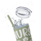 Nurse In Progress Loading Please Wait Skinny Tumbler with Straw, 20oz