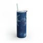 Midnight Sky Snowflakes Maars Maker Skinny Matte Tumbler, 20oz