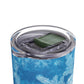 Sky Blue Snowflakes Maars Maker Skinny Matte Tumbler, 20oz