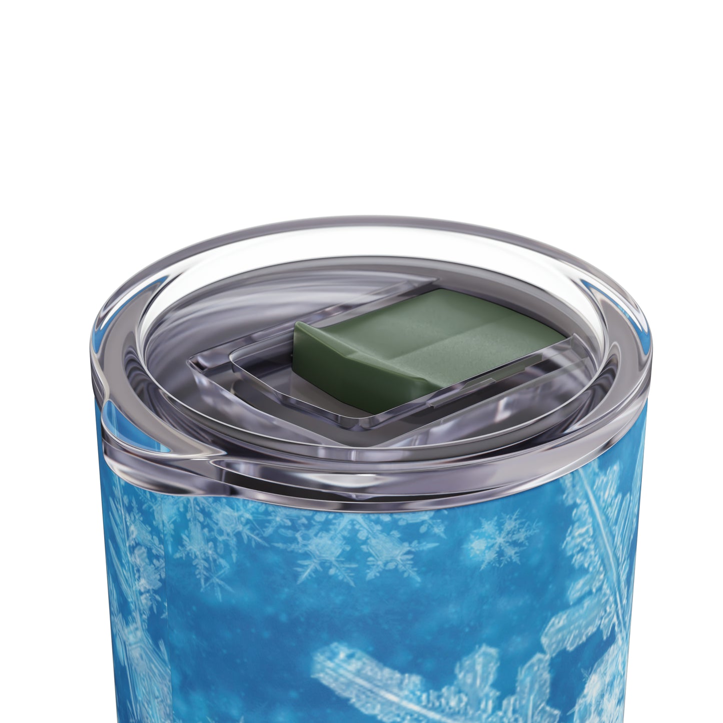 Sky Blue Snowflakes Maars Maker Skinny Matte Tumbler, 20oz
