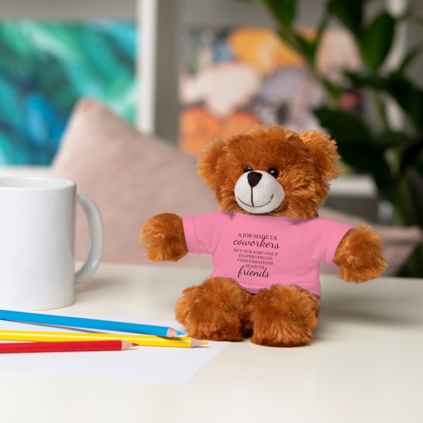 Co-Workers/Work Friends Gift Stuffed Animals with Tee