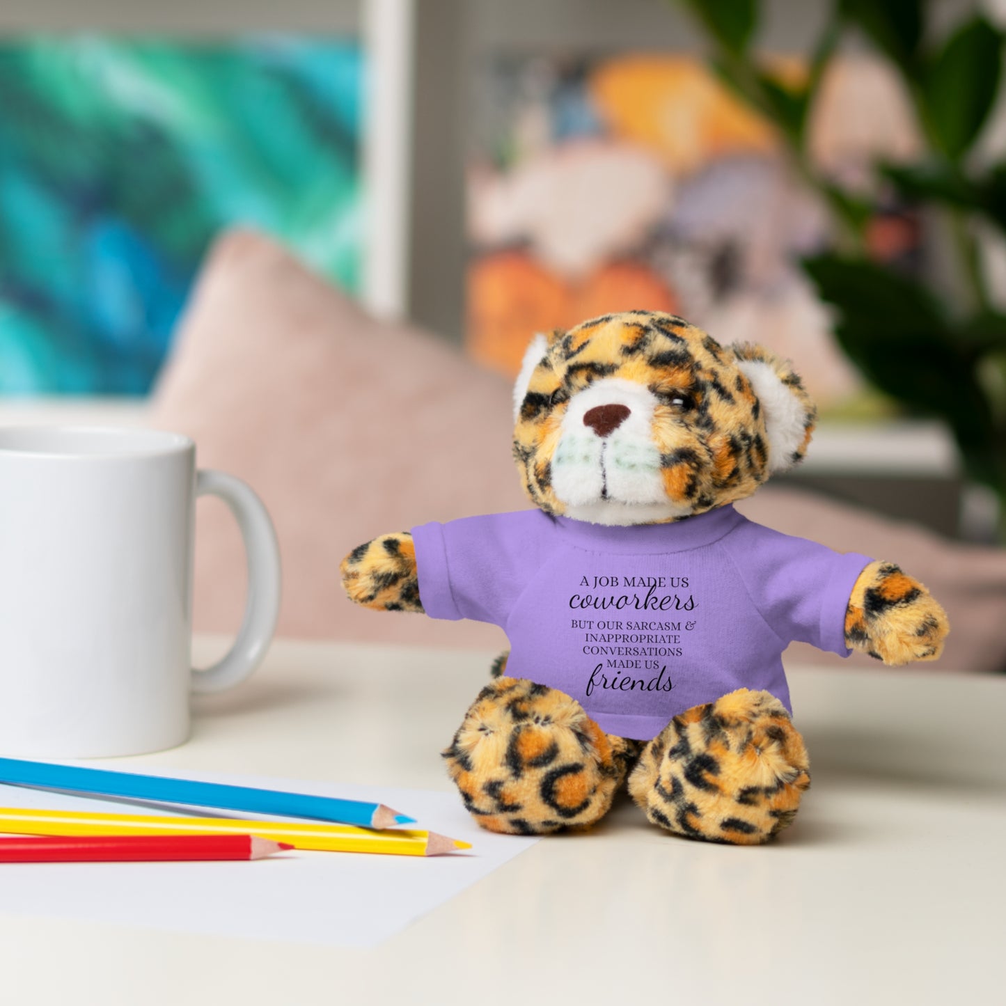 Co-Workers/Work Friends Gift Stuffed Animals with Tee