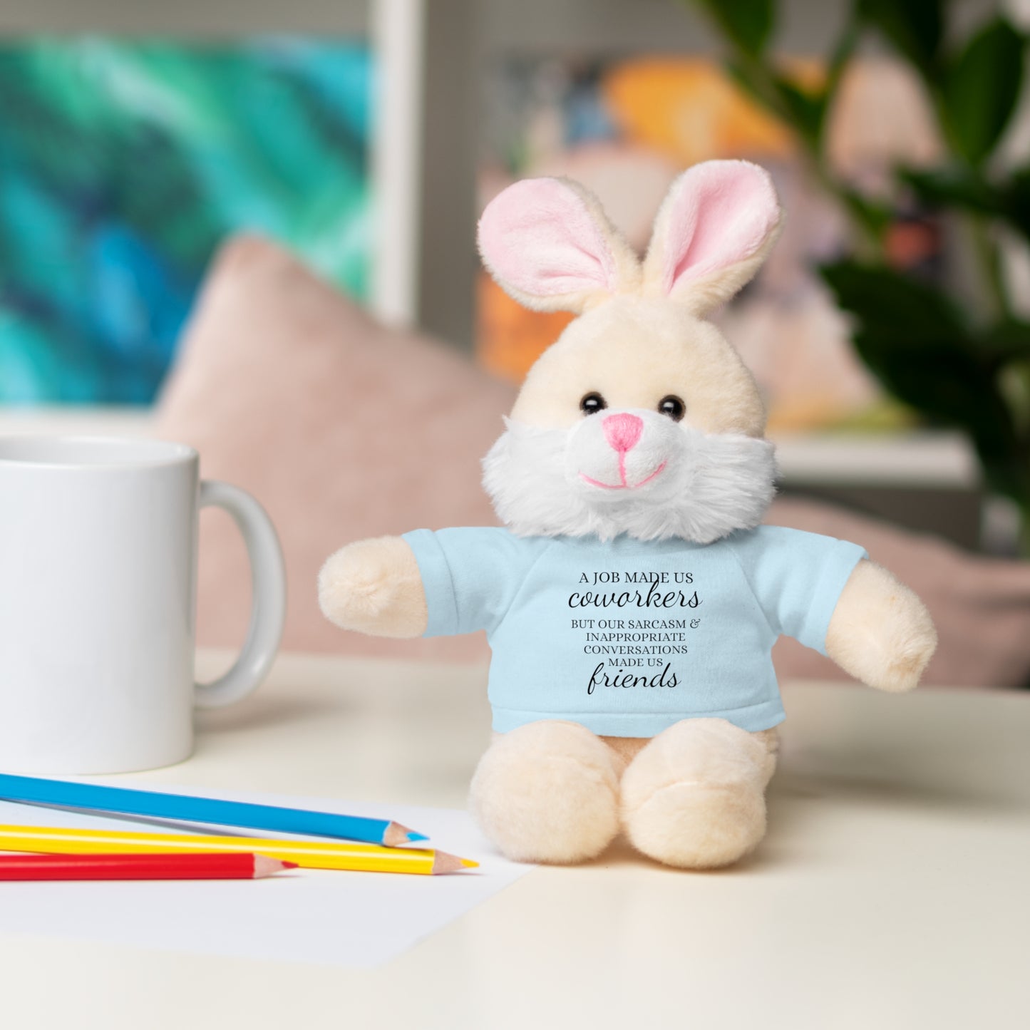 Co-Workers/Work Friends Gift Stuffed Animals with Tee
