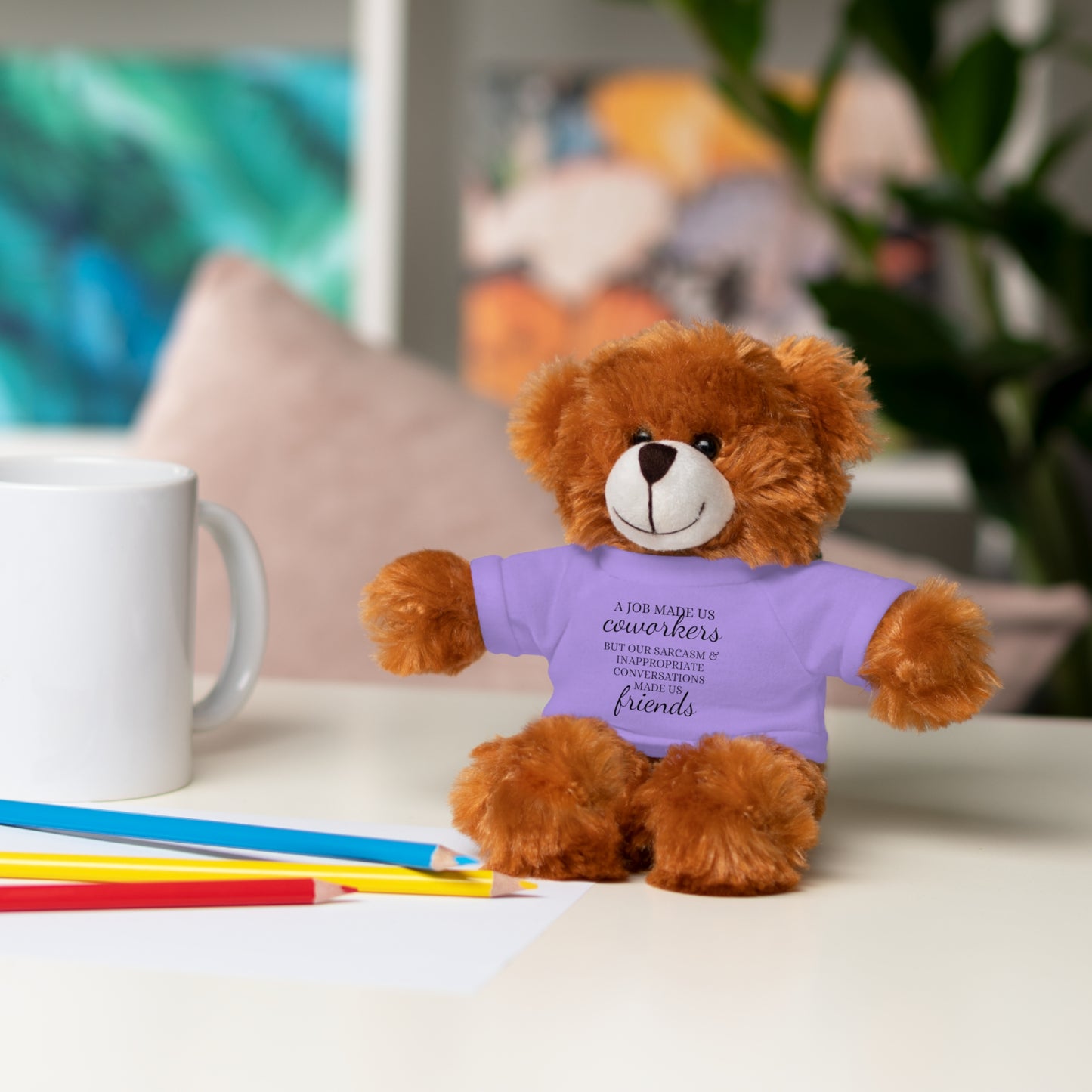 Co-Workers/Work Friends Gift Stuffed Animals with Tee
