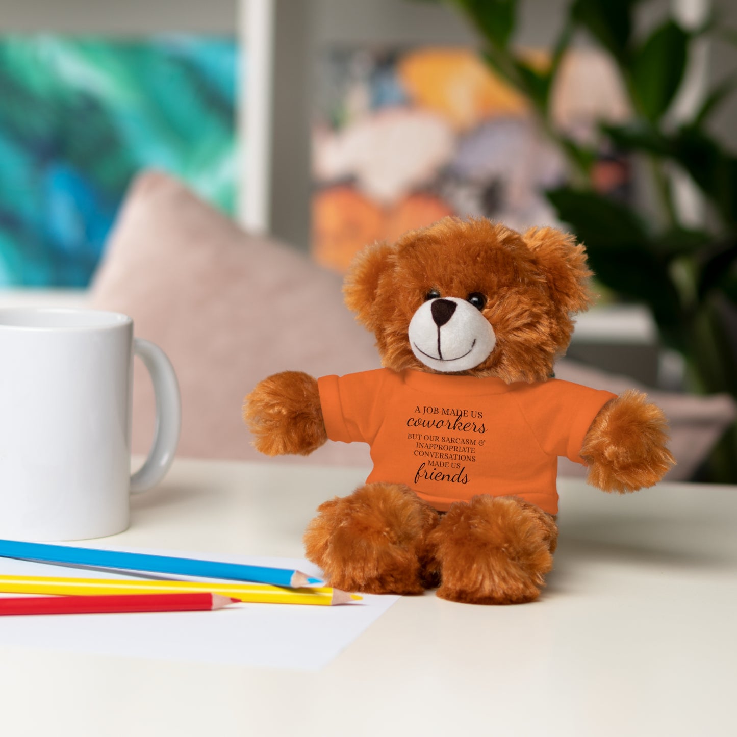 Co-Workers/Work Friends Gift Stuffed Animals with Tee