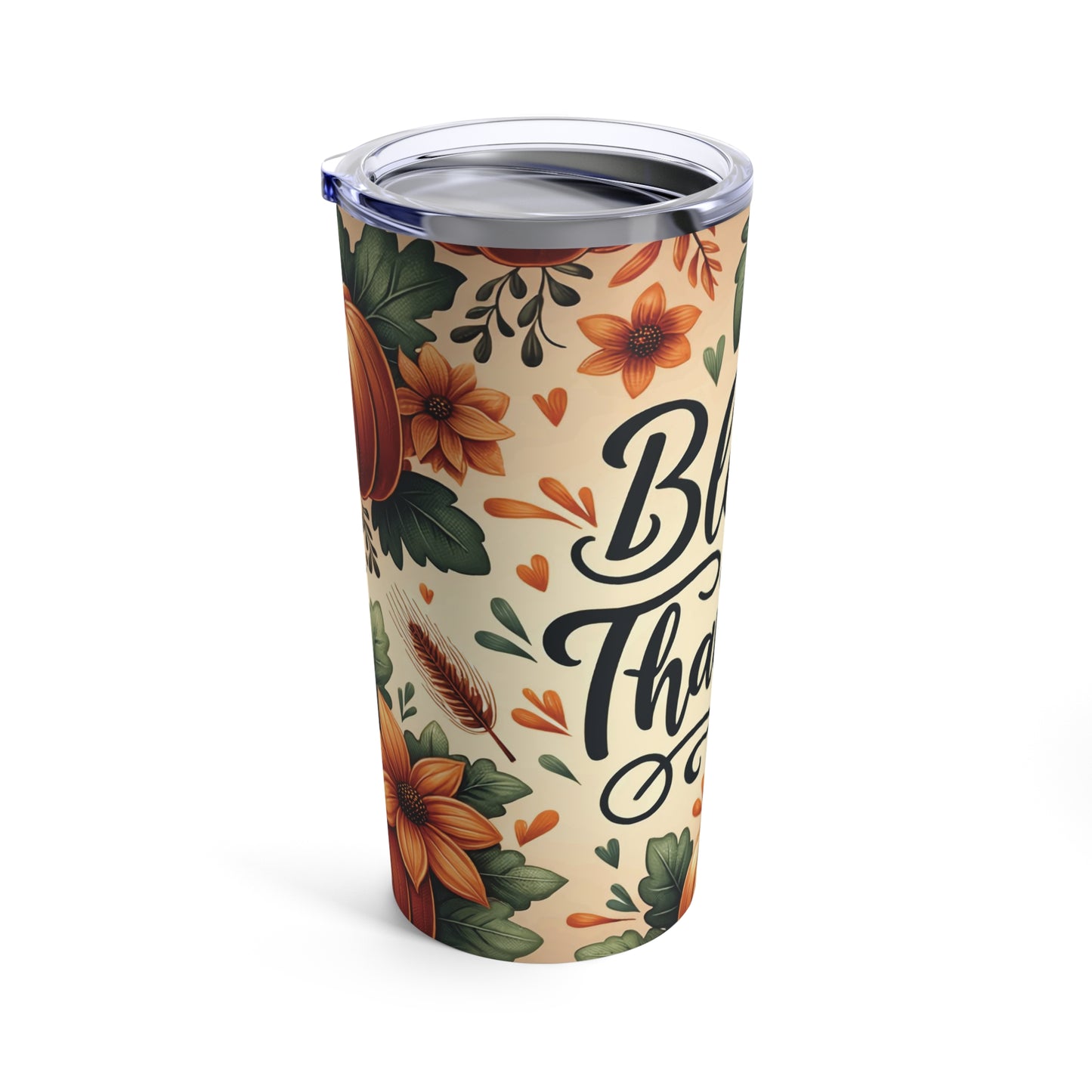 Autumn Blessed & Thankful Tumbler 20oz