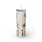 Affirmation Beauty -Skinny Tumbler with Straw, 20oz