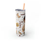 Affirmation Beauty -Skinny Tumbler with Straw, 20oz