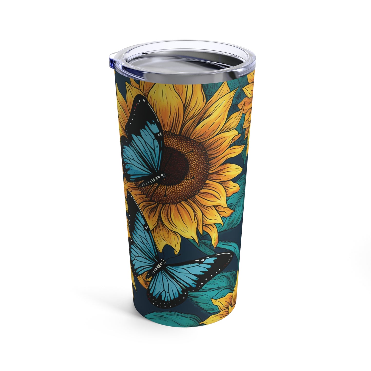 Butterfly Sunflower Tumbler 20oz