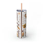 Affirmation Beauty -Skinny Tumbler with Straw, 20oz