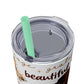 Affirmation Beauty -Skinny Tumbler with Straw, 20oz