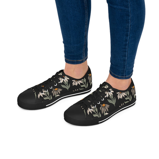 Floral-Women's Low Top Sneakers