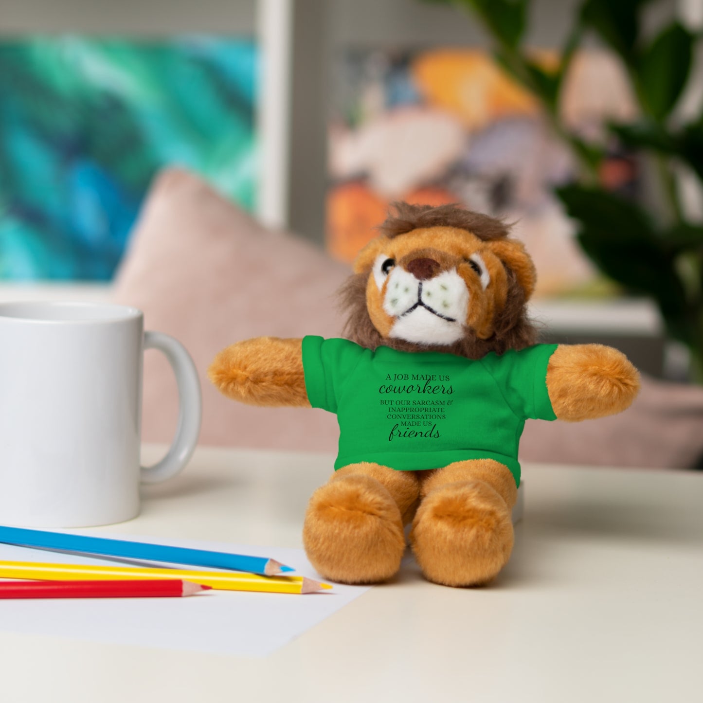 Co-Workers/Work Friends Gift Stuffed Animals with Tee