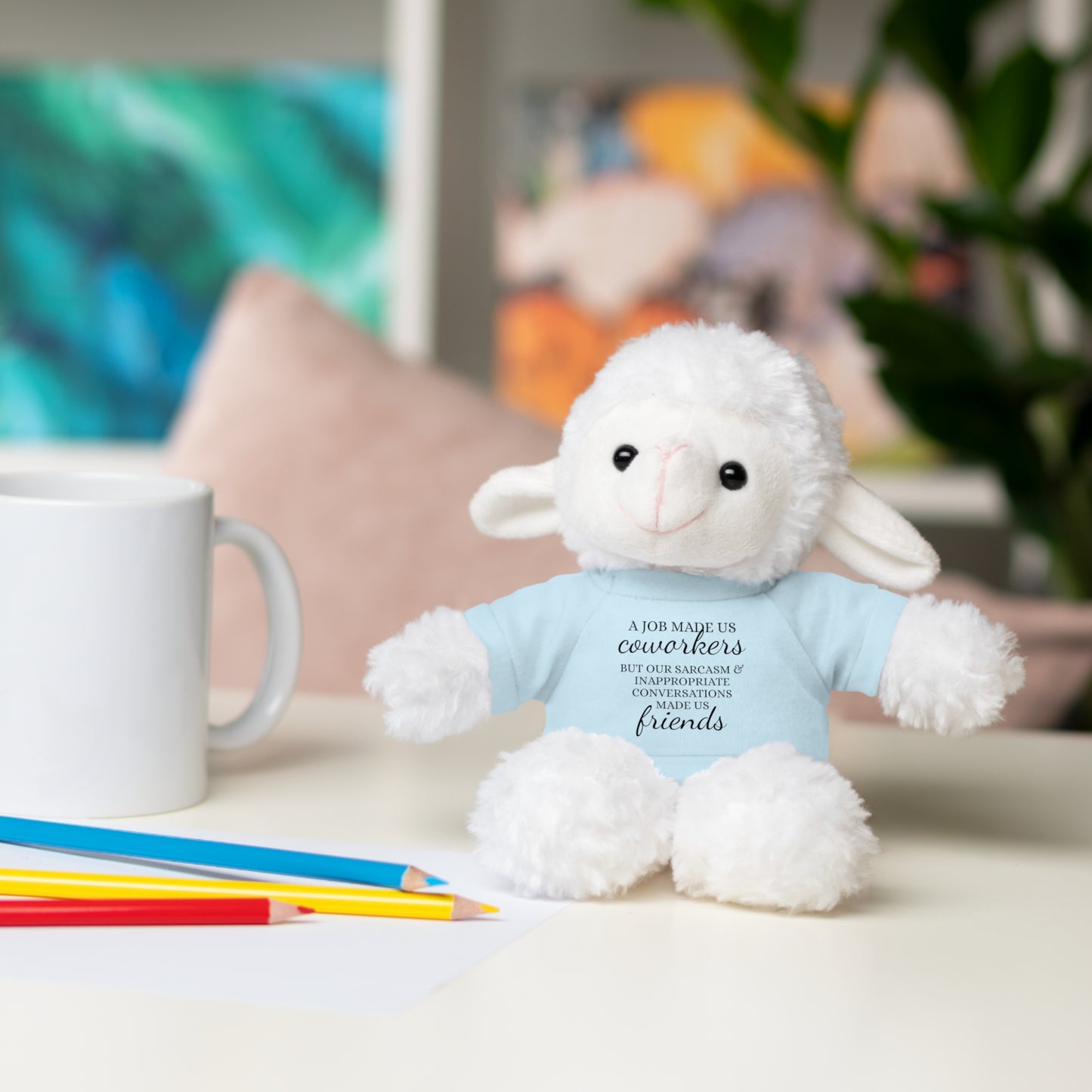 Co-Workers/Work Friends Gift Stuffed Animals with Tee