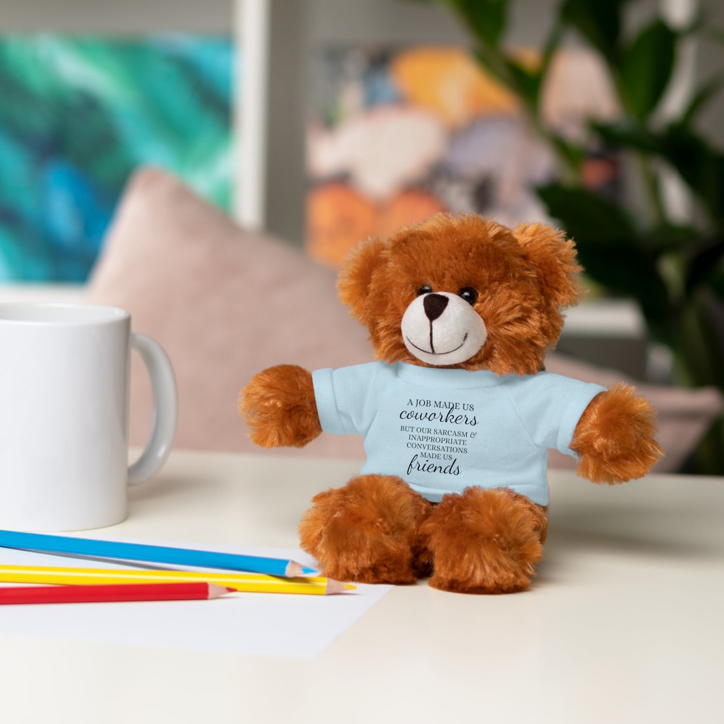 Co-Workers/Work Friends Gift Stuffed Animals with Tee