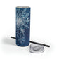 Midnight Sky Snowflakes Maars Maker Skinny Matte Tumbler, 20oz
