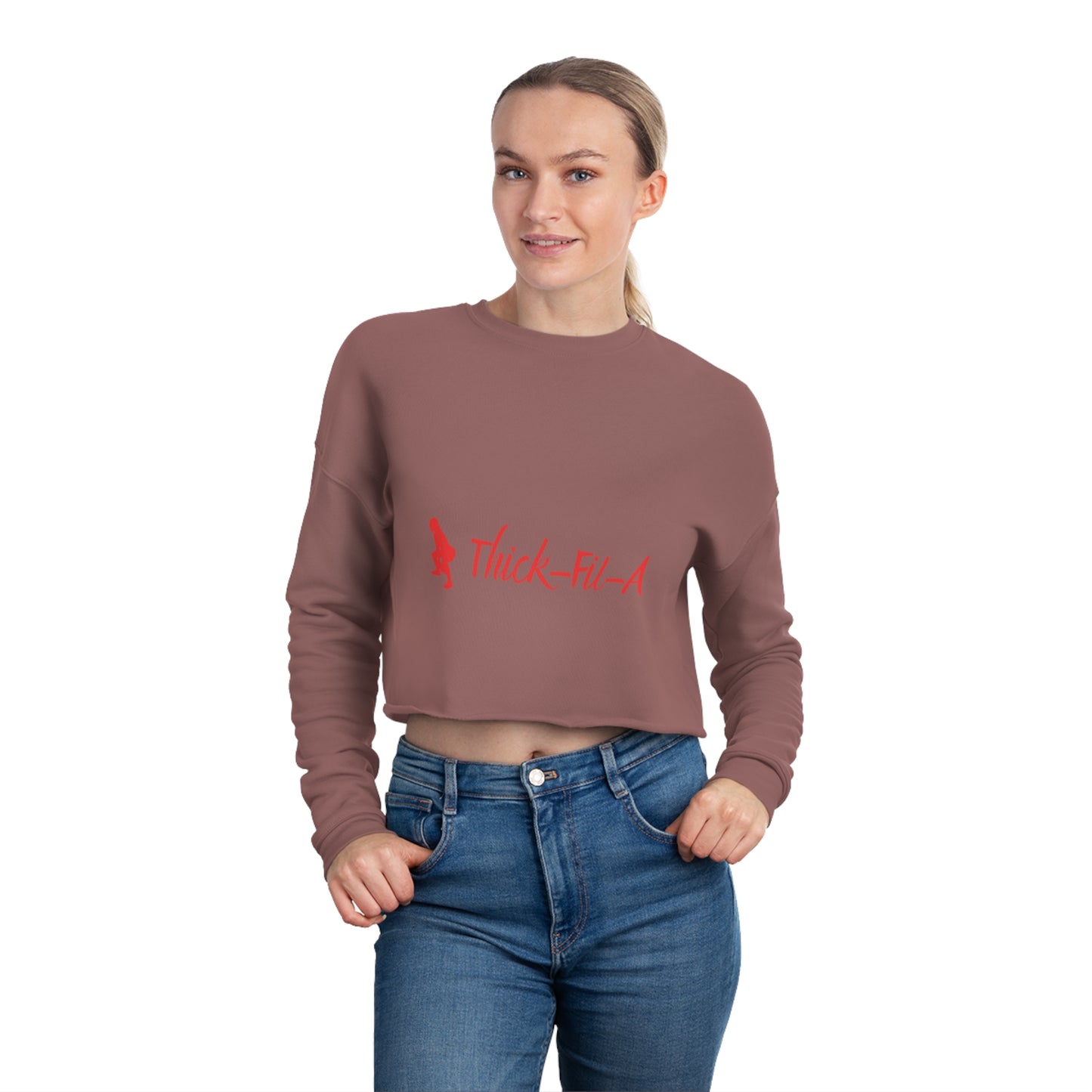 Thick-Fil-A Women's Cropped Sweatshirt