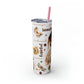 Affirmation Beauty -Skinny Tumbler with Straw, 20oz