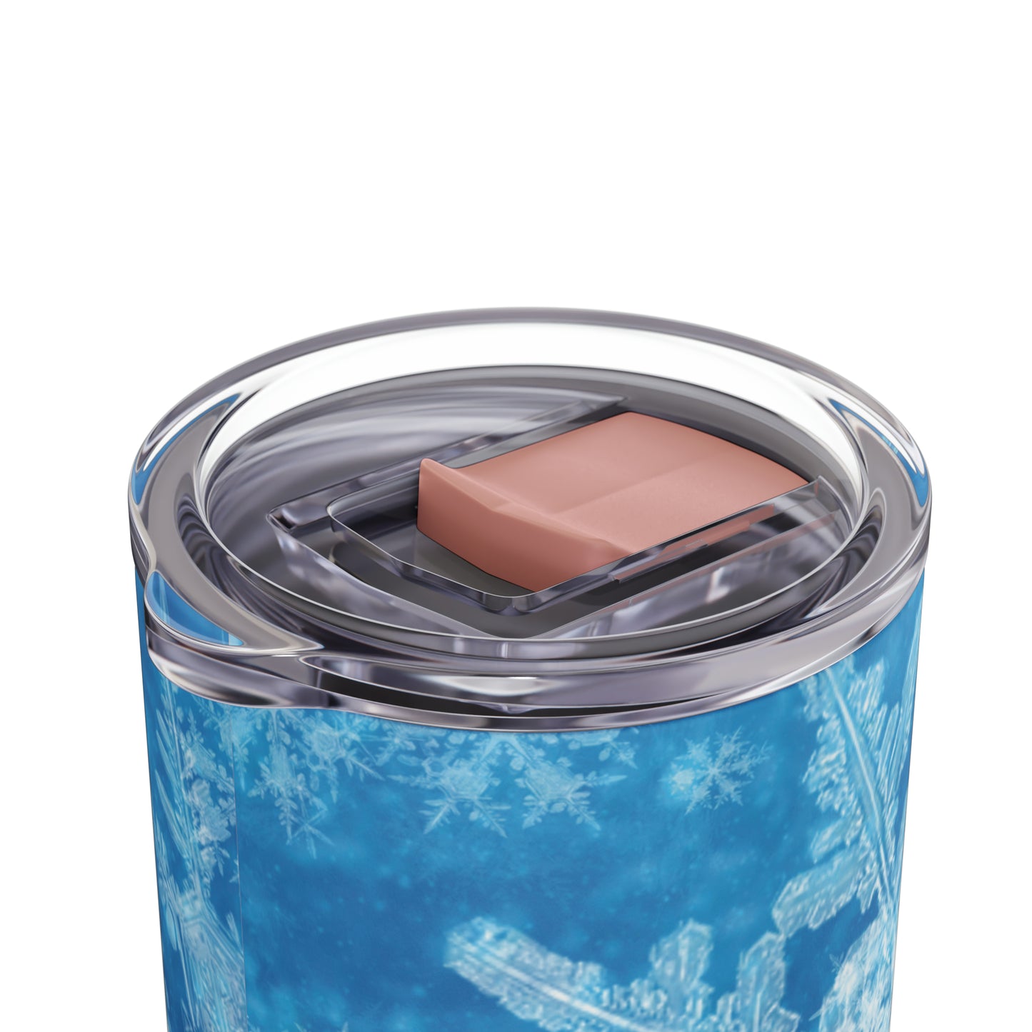 Sky Blue Snowflakes Maars Maker Skinny Matte Tumbler, 20oz
