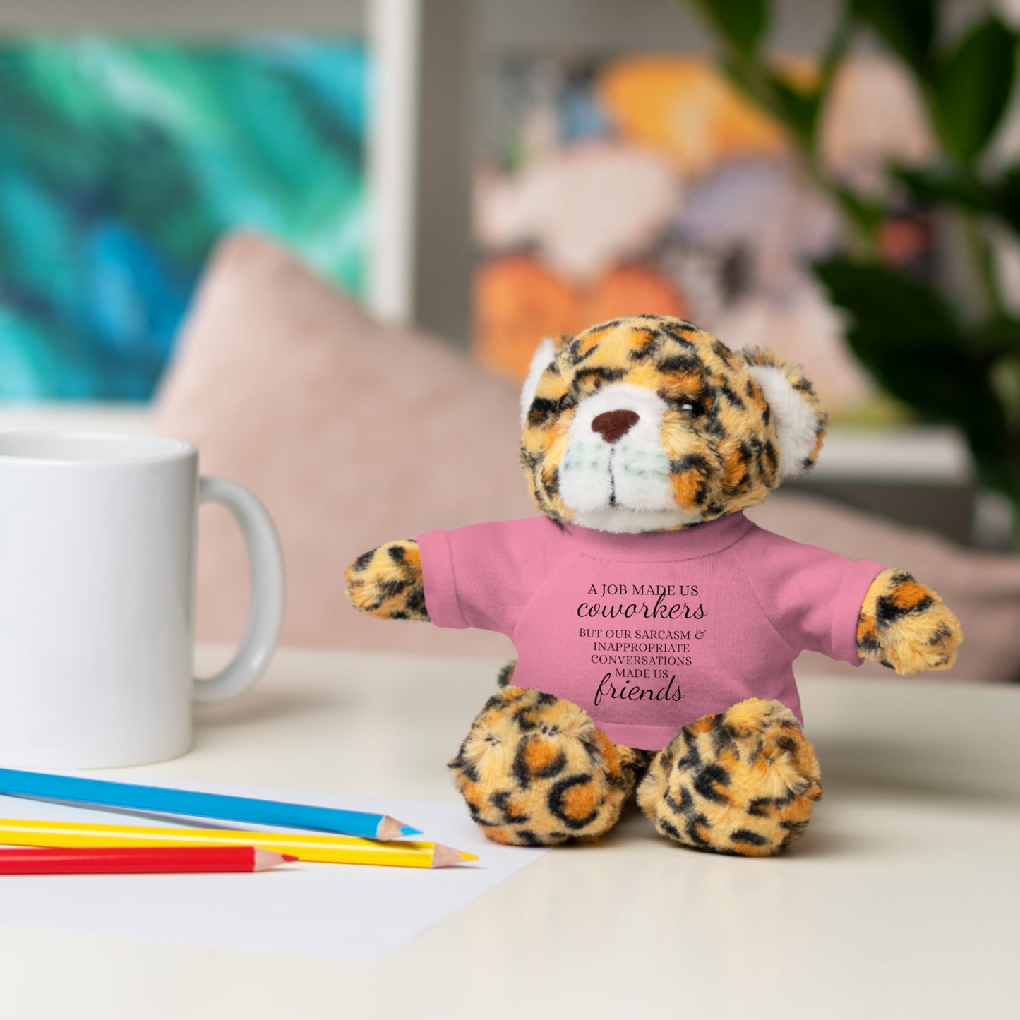 Co-Workers/Work Friends Gift Stuffed Animals with Tee