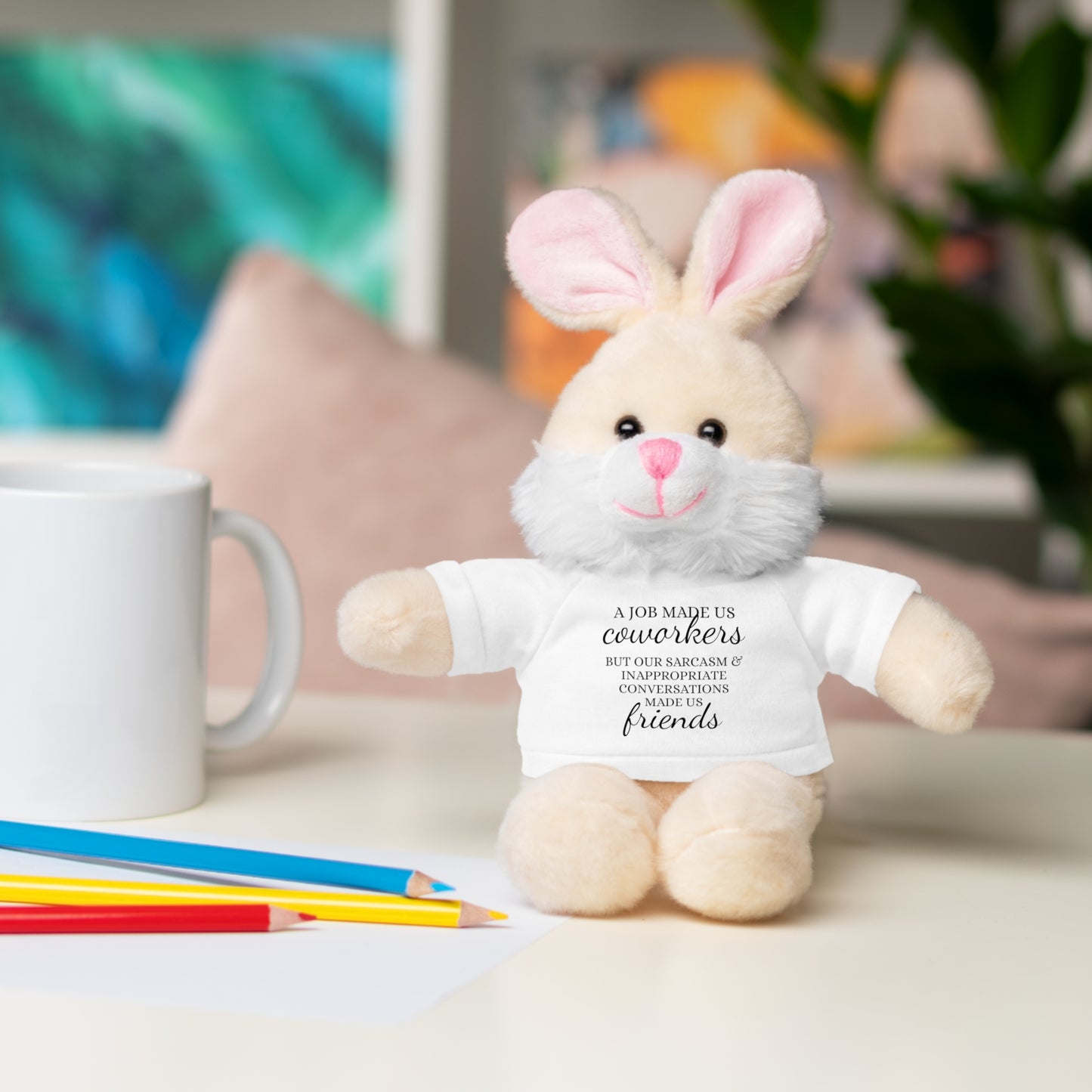 Co-Workers/Work Friends Gift Stuffed Animals with Tee