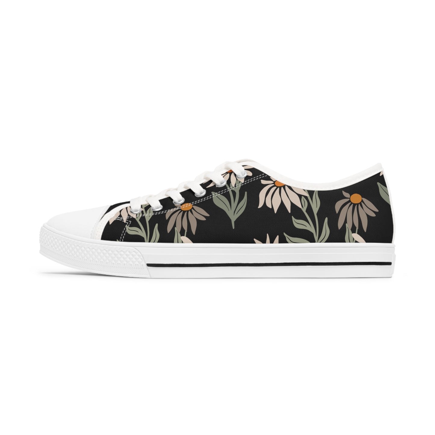 Floral-Women's Low Top Sneakers