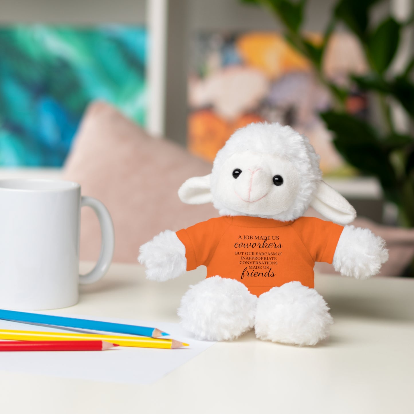 Co-Workers/Work Friends Gift Stuffed Animals with Tee