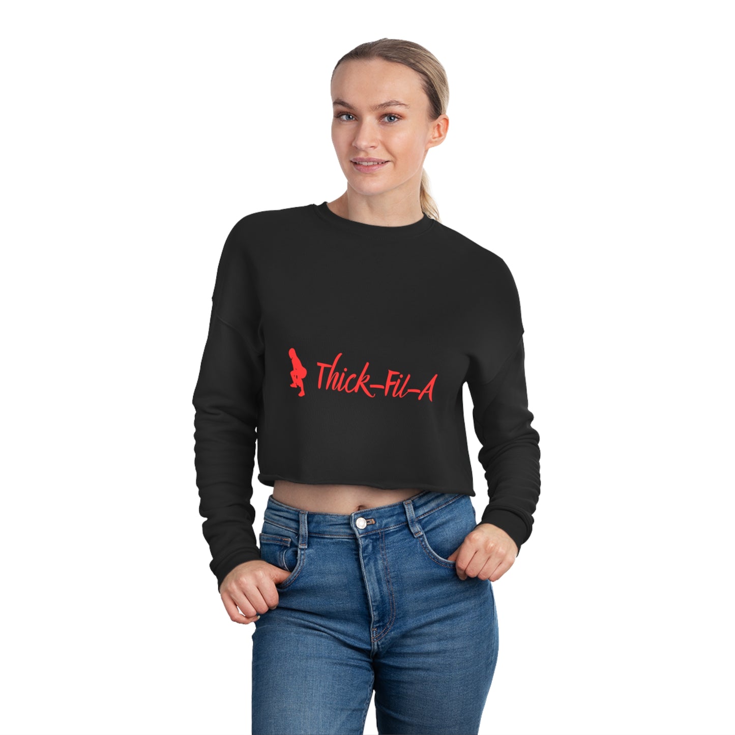 Thick-Fil-A Women's Cropped Sweatshirt