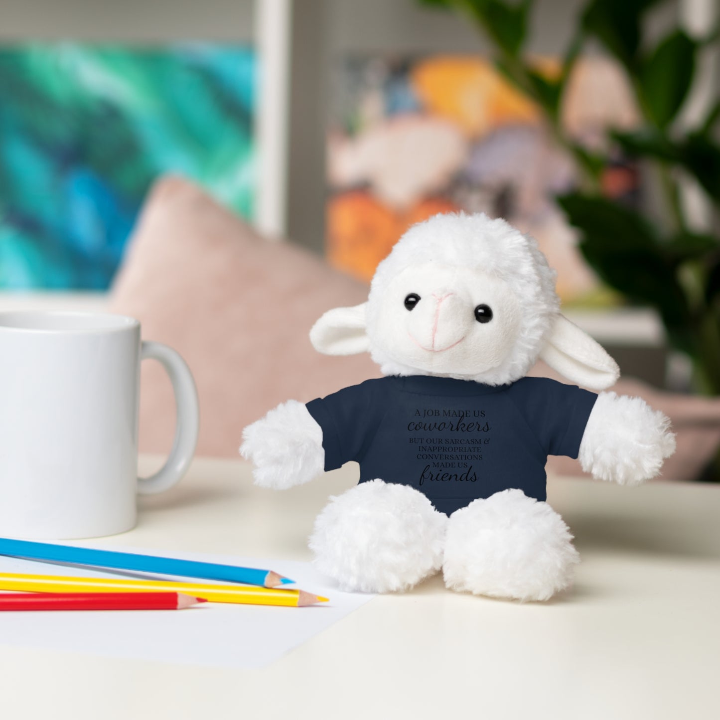 Co-Workers/Work Friends Gift Stuffed Animals with Tee