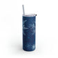 Midnight Sky Snowflakes Maars Maker Skinny Matte Tumbler, 20oz
