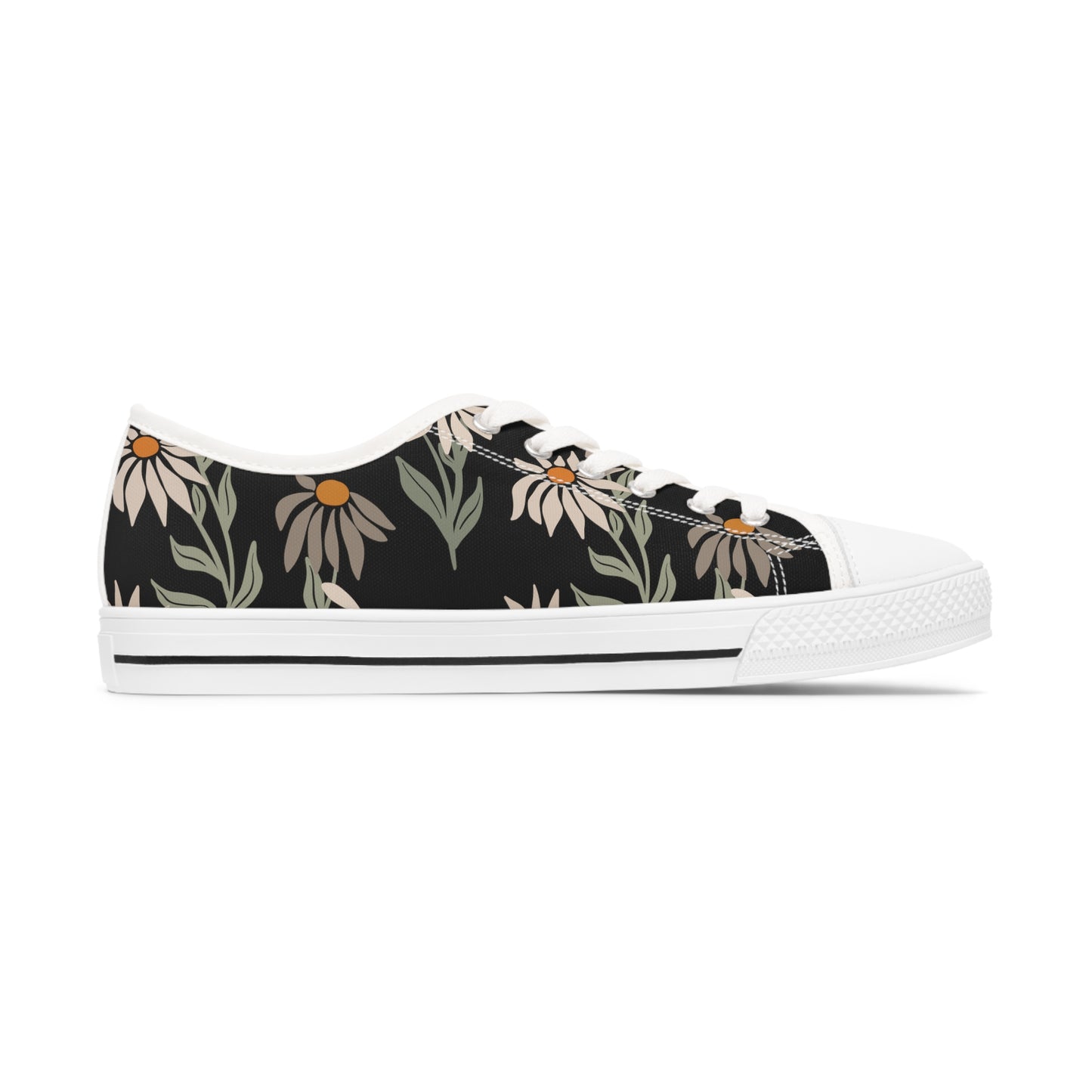 Floral-Women's Low Top Sneakers