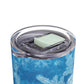 Sky Blue Snowflakes Maars Maker Skinny Matte Tumbler, 20oz