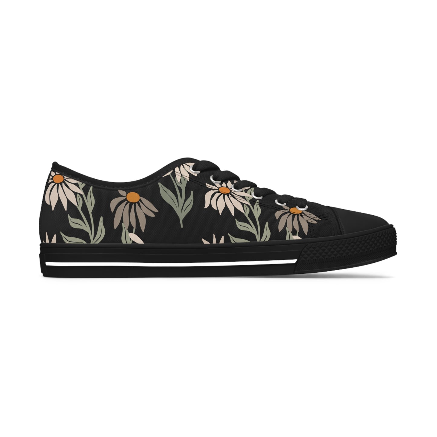 Floral-Women's Low Top Sneakers