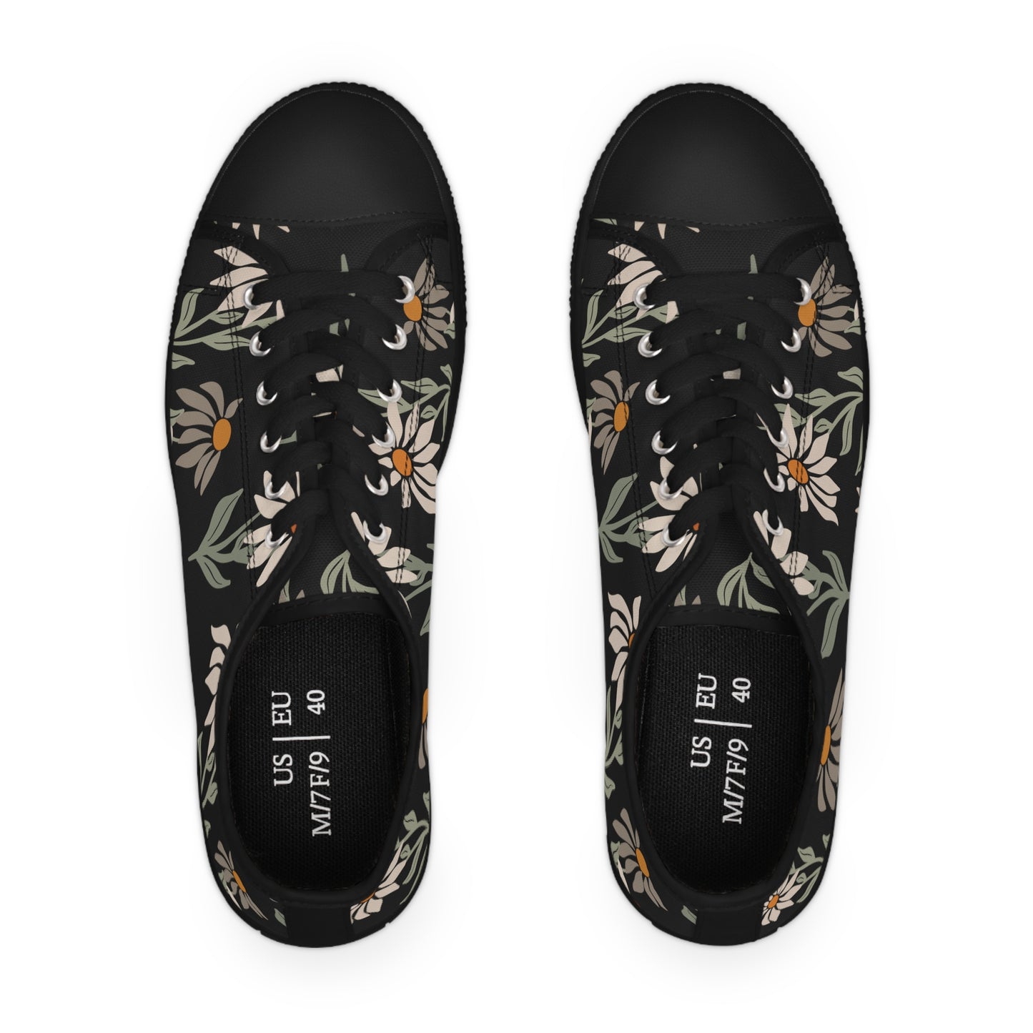 Floral-Women's Low Top Sneakers