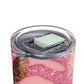 Glitter Pink Animal Maars Maker Skinny Matte Tumbler, 20oz