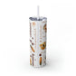 Affirmation Beauty -Skinny Tumbler with Straw, 20oz