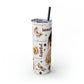 Affirmation Beauty -Skinny Tumbler with Straw, 20oz