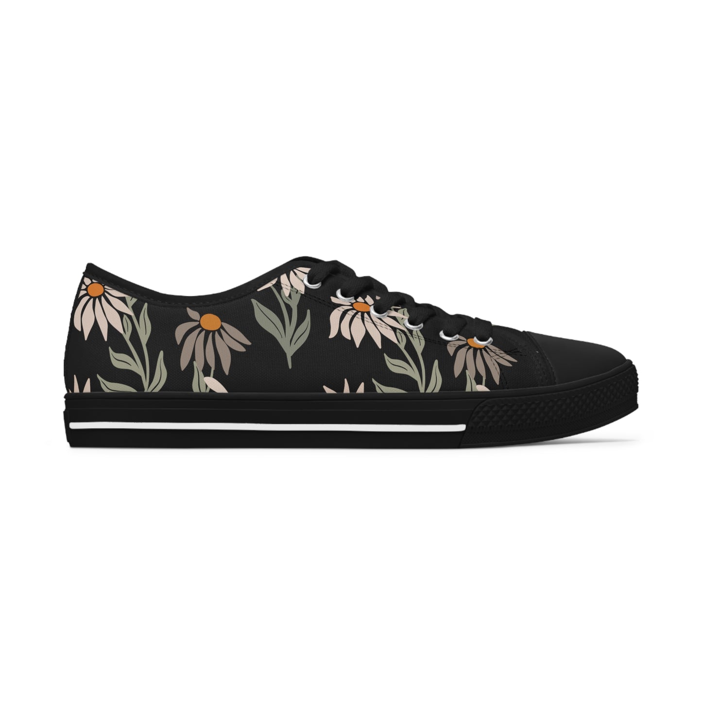 Floral-Women's Low Top Sneakers