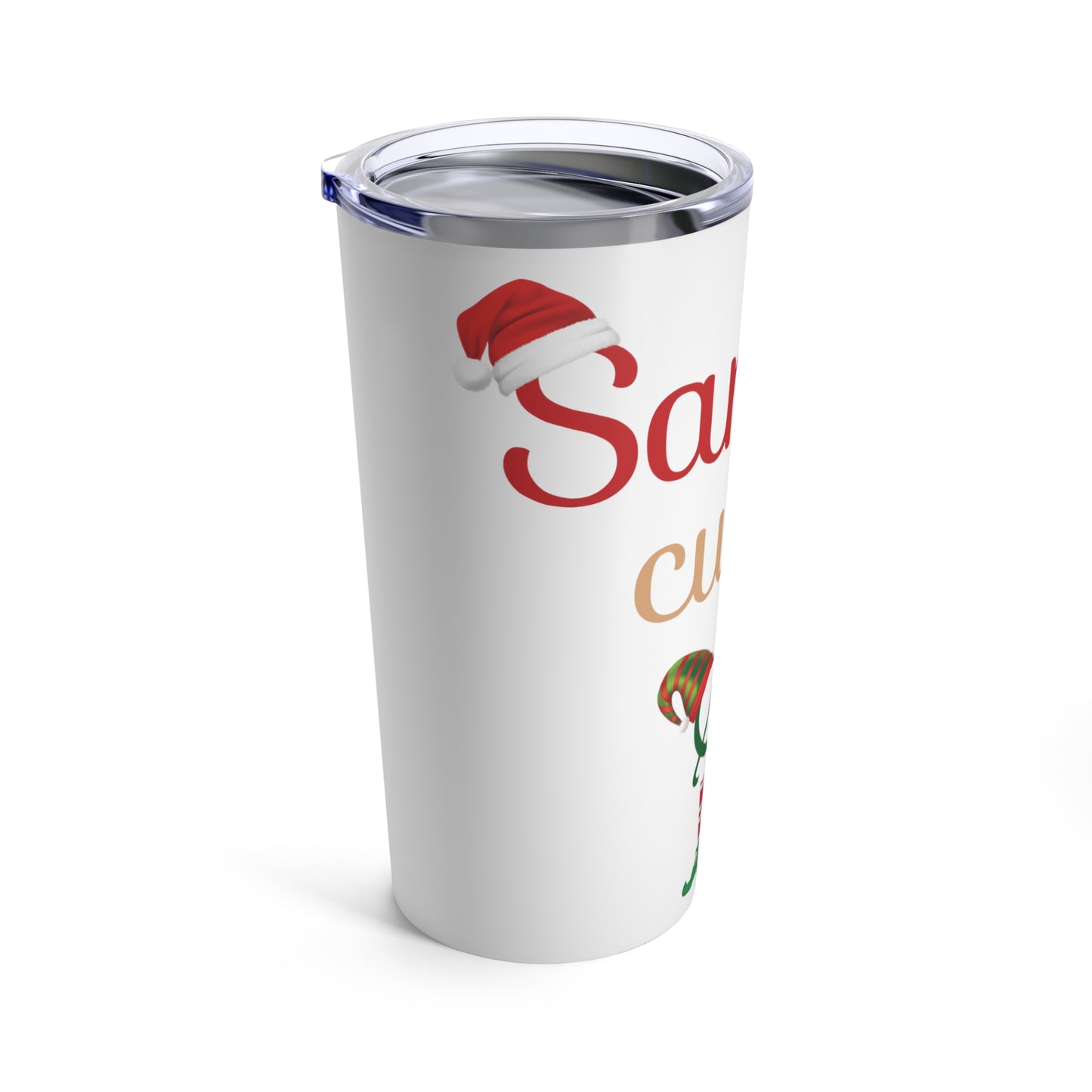 Santa's Cutest Elf Christmas Tumbler 20oz
