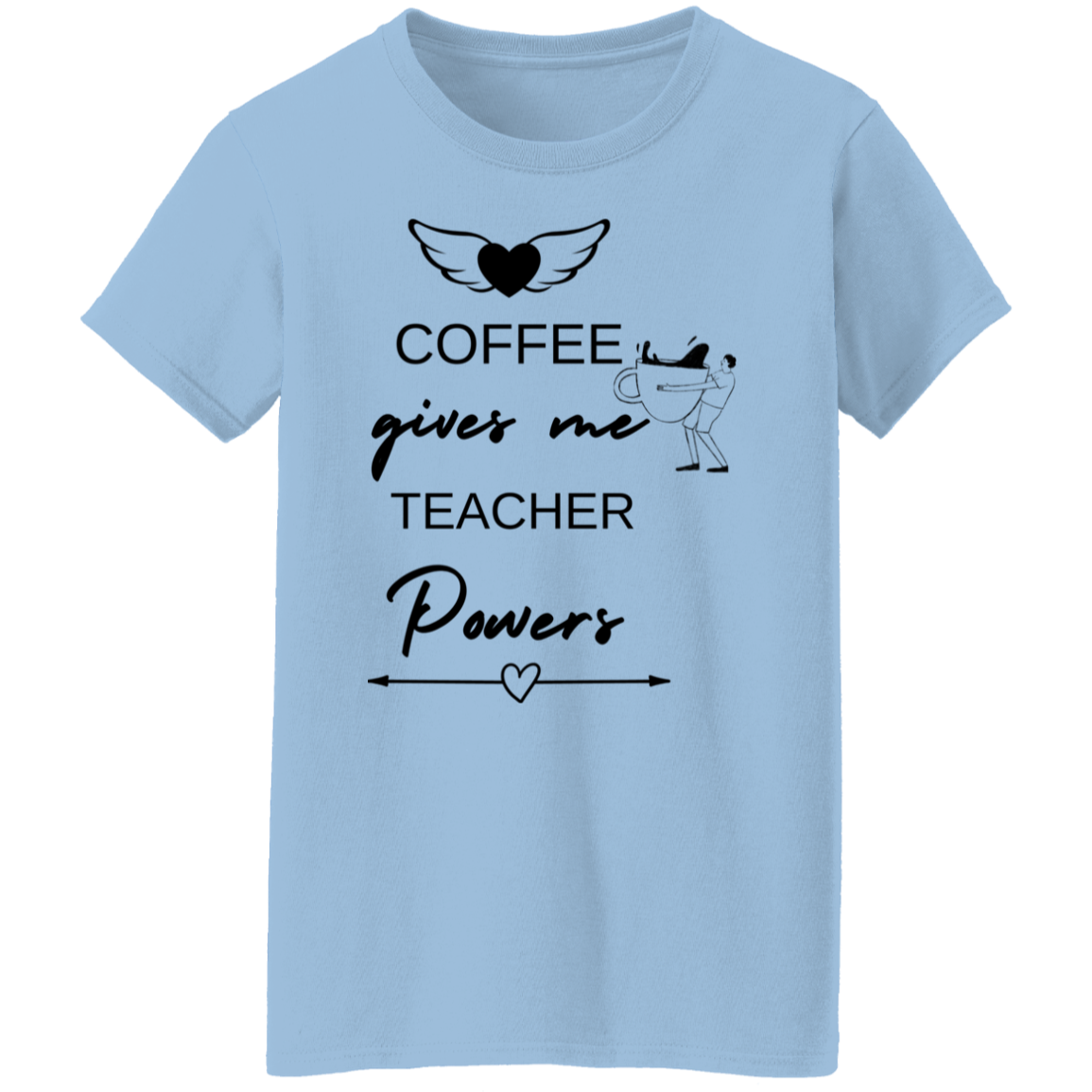 Back to School Ladies' 5.3 oz. T-Shirt For Teachers