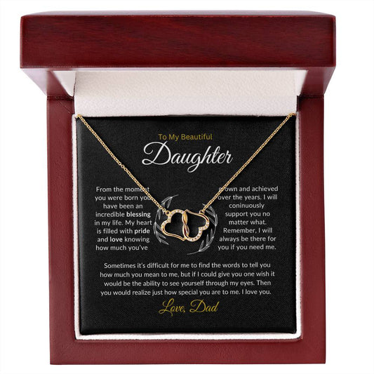 To My Daughter Necklace from Dad, Gift for Daughter from Dad, Father Daughter Necklace, Gifts to Daughter from Dad, Daughter Gift From Dad Title