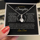 To My Daughter Necklace from Dad, Gift for Daughter from Dad, Father Daughter Necklace, Gifts to Daughter from Dad, Daughter Gift From Dad