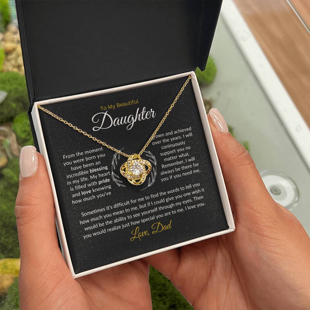 To My Daughter Necklace from Dad, Gift for Daughter from Dad, Father Daughter Necklace, Gifts to Daughter from Dad, Daughter Gift From Dad