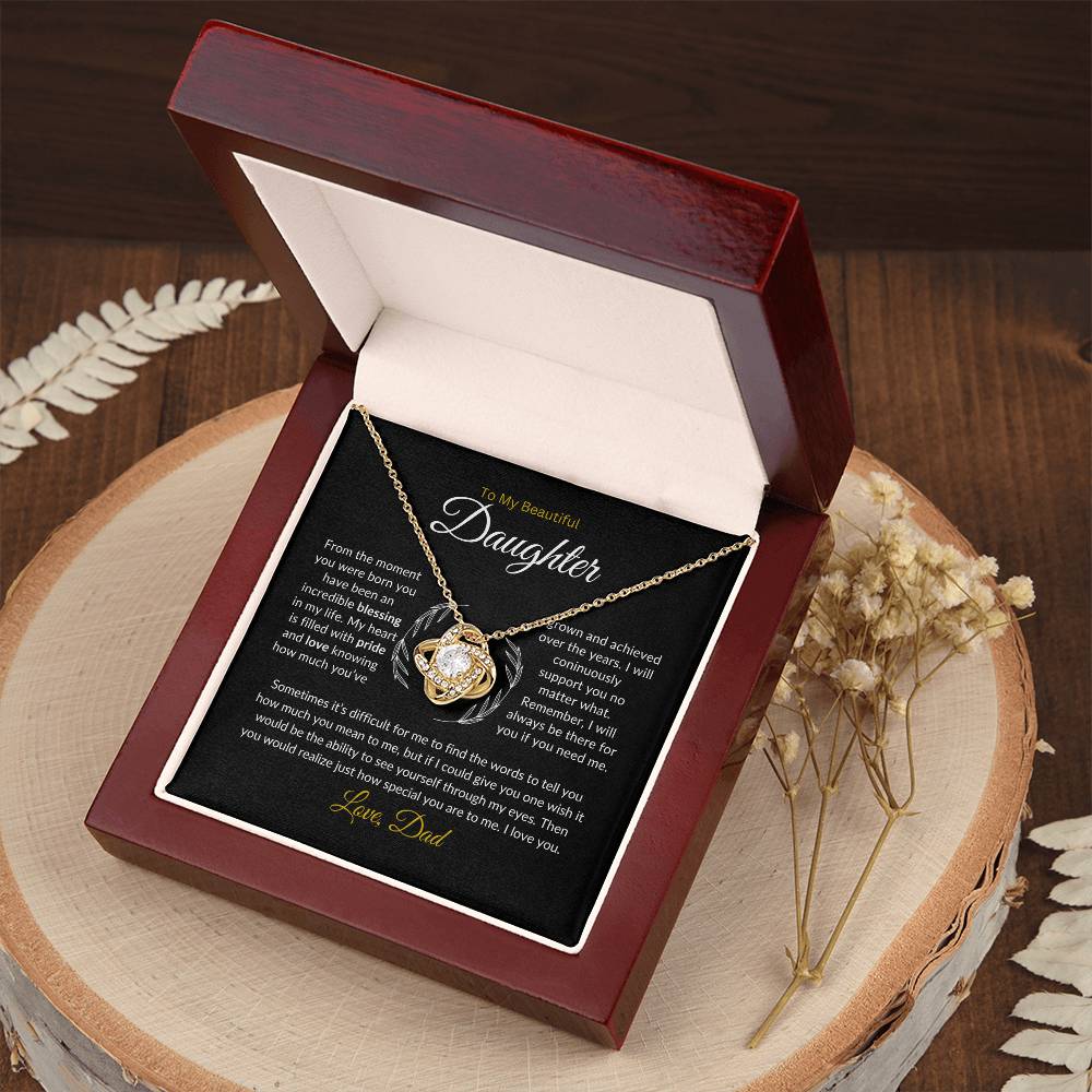 To My Daughter Necklace from Dad, Gift for Daughter from Dad, Father Daughter Necklace, Gifts to Daughter from Dad, Daughter Gift From Dad