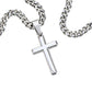 TO OUR SON CROSS NECKLACE FROM MOM & DAD