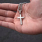 TO OUR SON CROSS NECKLACE FROM MOM & DAD