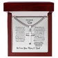 TO OUR SON CROSS NECKLACE FROM MOM & DAD