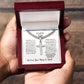 TO OUR SON CROSS NECKLACE FROM MOM & DAD